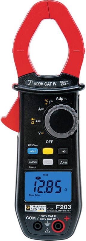 F203 Stromzange digital cat iii 1000 v, cat iv 600 v Anzeige (Counts): 6000 - Chauvin Arnoux