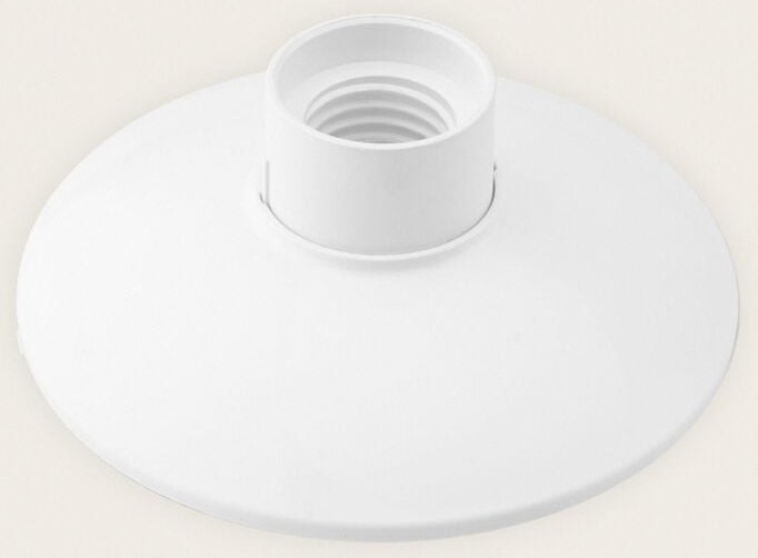 Ledkia - Lampenfassung Flach für die Oberfläche für led Glühbirnen E27 Weiß