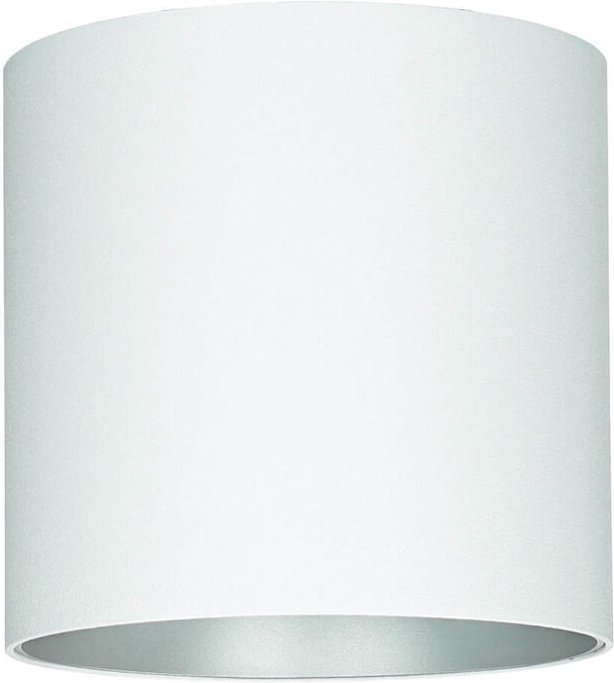 Licht-erlebnisse - Spot Lampe Decke rund ø 12,7 cm Weiß Silber GU10 Deckenlampe