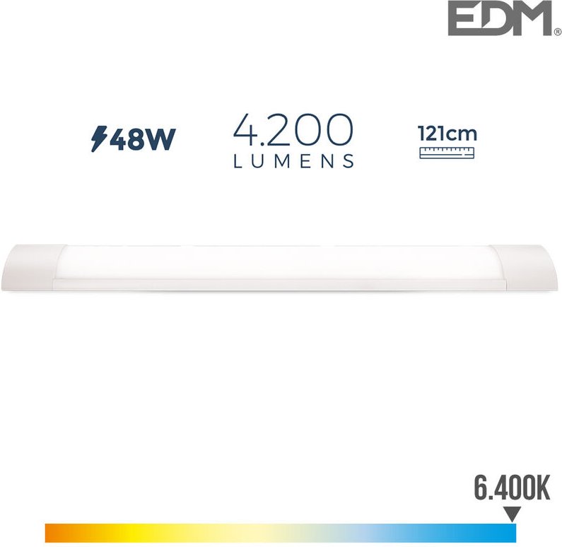 LED-Leiste - 121cm - 48W - 4200lm - 6400K - 31681 - EDM