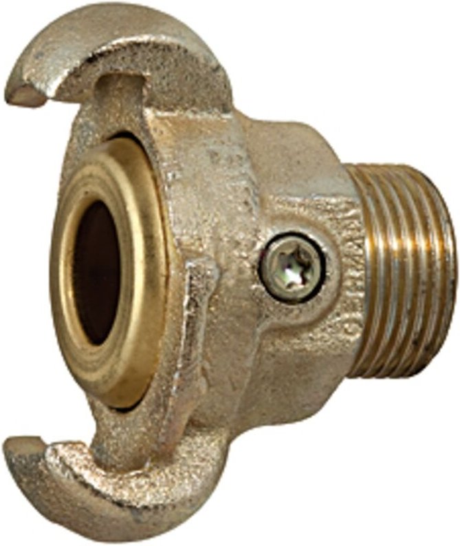 Riegler - Klauenkupplung mit Außengewinde, g 1, mit Messing-Dichtung