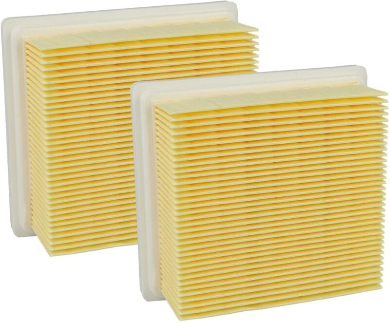 2x Faltenfilter Ersatz für Flex fe vc 6 m, 487.26 für Nass- & Trockensauger - Patronenfilter, Gelb Weiß, 3000 cm² - Vhbw