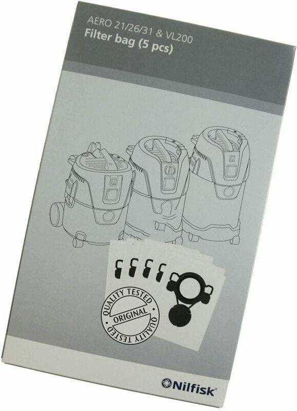 Ersatzteil - 4er Pack Polyester-Staubsaugerbeutel + 1 Wasserfilter aero - - hurricane, excelsior Nilfisk 155721062761416...