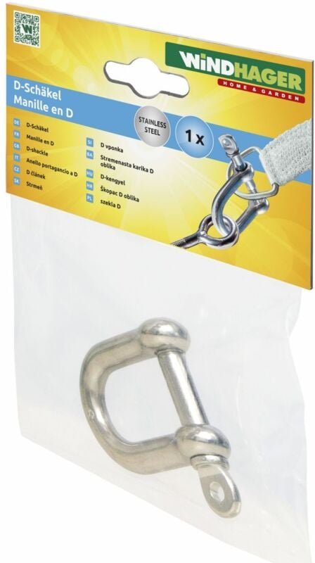 D-Schäkel Edelstahl rostfrei Sonnensegel - Windhager