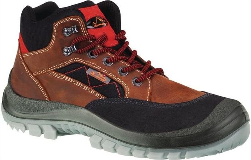 Remisberg - Sicherheitsstiefel Sherpa Gr.42 braun/rot S3 EN20345 Leder