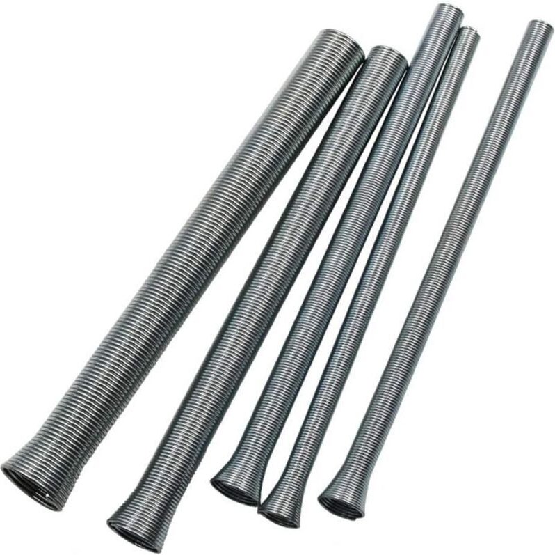 Set mit 5 federbelasteten Rohrbiegern für flexible Kupfer- und Aluminiumrohre mit Durchmessern von 6, 8, 10, 12 und 16 m...