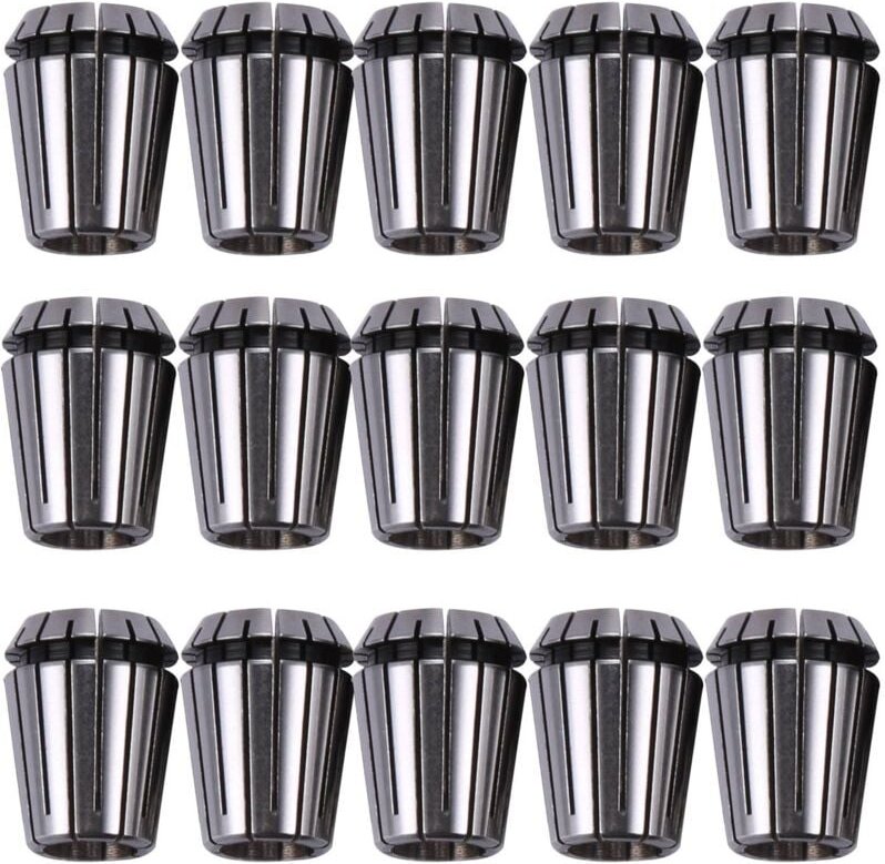 15 StüCke ER25 Spannzange Werkzeug PräZision Spannzange Set Von 2Mm Bis 16Mm cnc Spannzange für FräSen Drehwerkzeuge und...