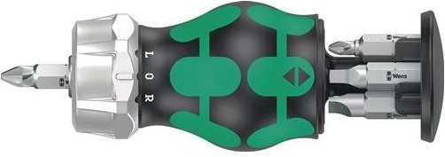 Kraftform Kompakt Stubby Magazin ra 4 Ratschenfunktion Bit ph Schlitz 6 tlg - Wera