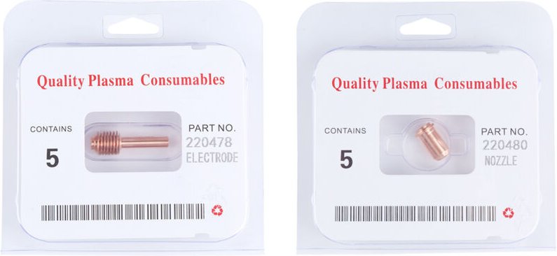 Schneiddüsen, Schneidgeräte Schneidzubehör Standarddüsen 5 Stück 220478 Elektrode 5 Stück 220480 Düsenspitzen Verbrauchs...
