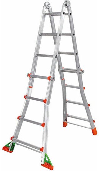 Teleskopleiter 2.88m lang - 4 x 3 Sprossen - BKPL/1