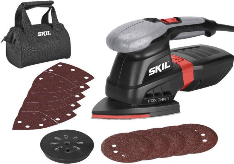 Skil - Multischleifer 7220 ac, Schleifmaschine 250 w, Schleifscheiben-ø 125 mm