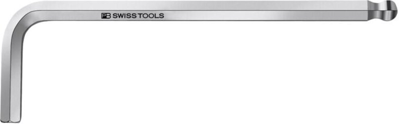 Pb Swiss Tools - Sechskant-Winkelschraubendreher, mit Kugelkopf, verchromt, 8 mm