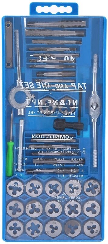 Eosnow 40 Stück gehärtete metrische Gewindeschneider-Set-Schraubengewindekegel-Handwerkzeuge