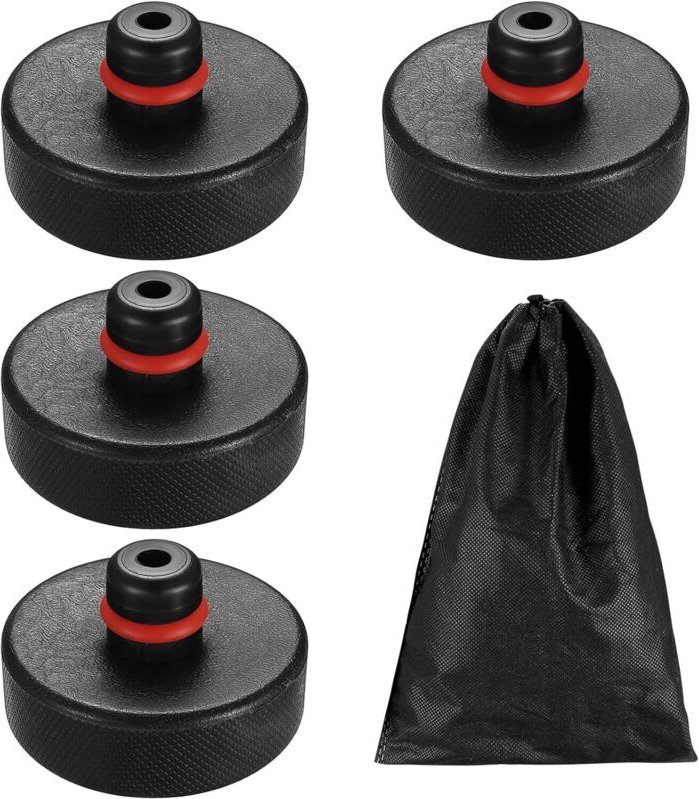 Stück Gummi-Wagenheber-Pads für Tesla Model 3/Y/S/X – Wagenheber-Adapter, Hebepunkte für Tesla-Zubehör, Chassis-Wagenheb...