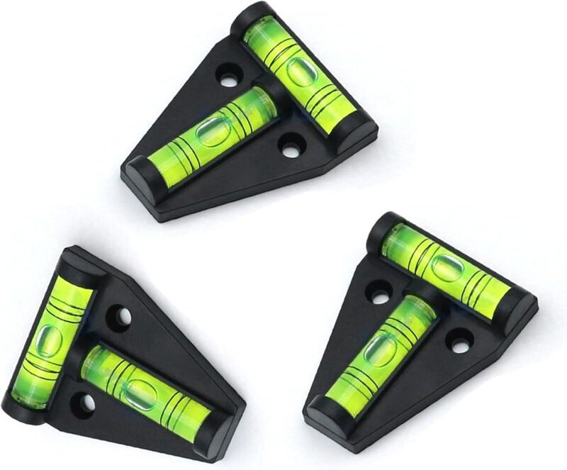 T-Typ-Wasserwaage (3er-Pack), RV-Kleinwerkzeug T-Typ, Zweiwege-Magnetwasserwaage, Kunststoff-Wasserwaage, kleine Wasserw...