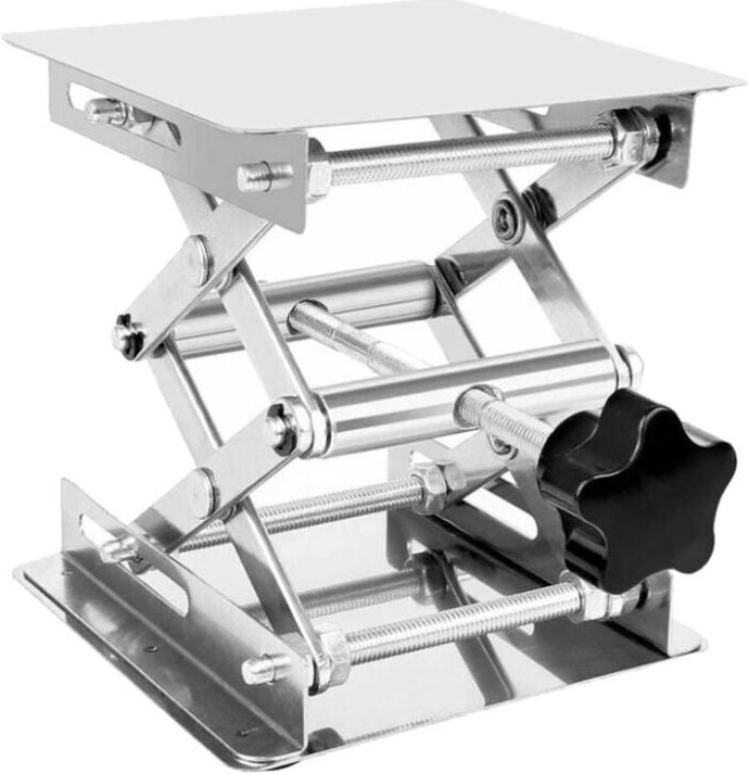 Table élévatrice de Laboratoire Plate-forme de Levage de Laboratoire en Acier Inox élévateur Réglable de Laboratoire 45-...