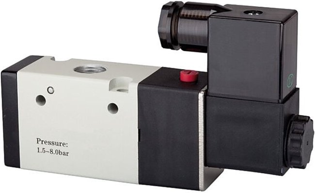 Thumbnail - 3/2-Wegeventil elektropneum., monost., no, g 1/4, 24VDC, 850l/min - Riegler