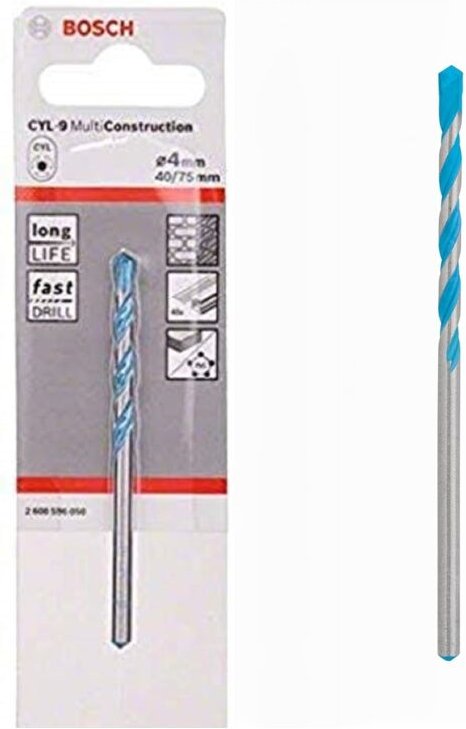 Bosch CYL-9 Mehrzweckbohrer Ø 4 mm Professionel MultiContruction