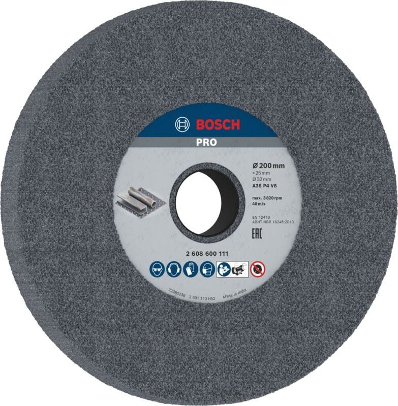 Pro Metal Schleifscheibe, 200 x 25 x 32 mm, G36 - Bosch