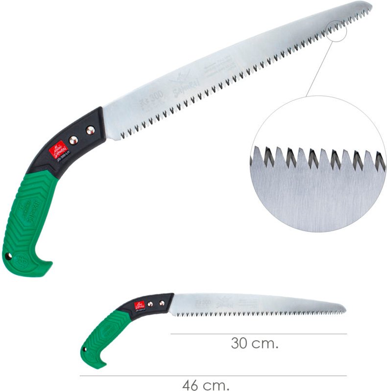 Gerade Handsäge Samurai 300 mm.