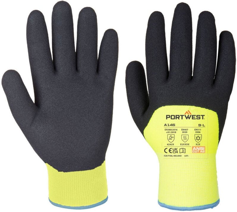 Winterhandschuhe Arctic Gelb M - Größe 8