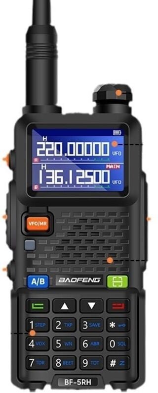 5RH Walkie-Talkies mit großer Reichweite, 2500-mAh-Akku, VOX, 999 Kanäle, Hochleistungsantenne, Taschenlampe, USB-Ladest...