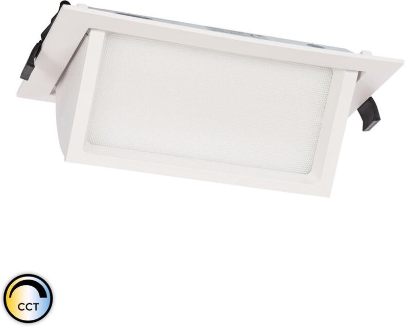 Thumbnail - LED Downlight Einbaustrahler Schwenkbar Rechteckig 46W Chip OSRAM CCT Wählbar 120 lm/W 210X125 mm No Flicker (3000K - 40...