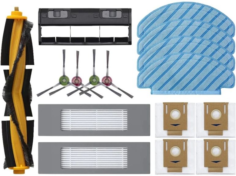 Für T9 Hauptseitenbürstenfilter Mopptuch Staubbeutel