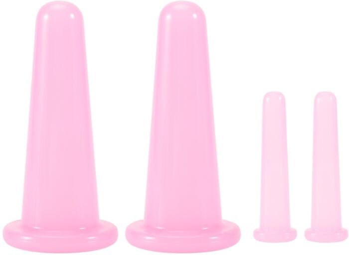 Thumbnail - Tlily - Natürliche Silikon Schröpfbecher Push Shujing Saugnapf Artefakt Rosa