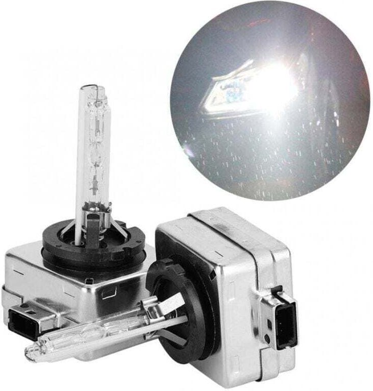D1S 35W Xenon-HID-Glühbirne HID-Umrüstsatz 6000K 12V Diamantweiß + 300% ultrahelle Bi-HID-Umrüstsatzbirne, 2 Stück