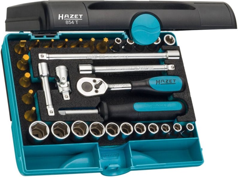 Steckschl.Grt. 1/4' 33tlg. 854T - Hazet