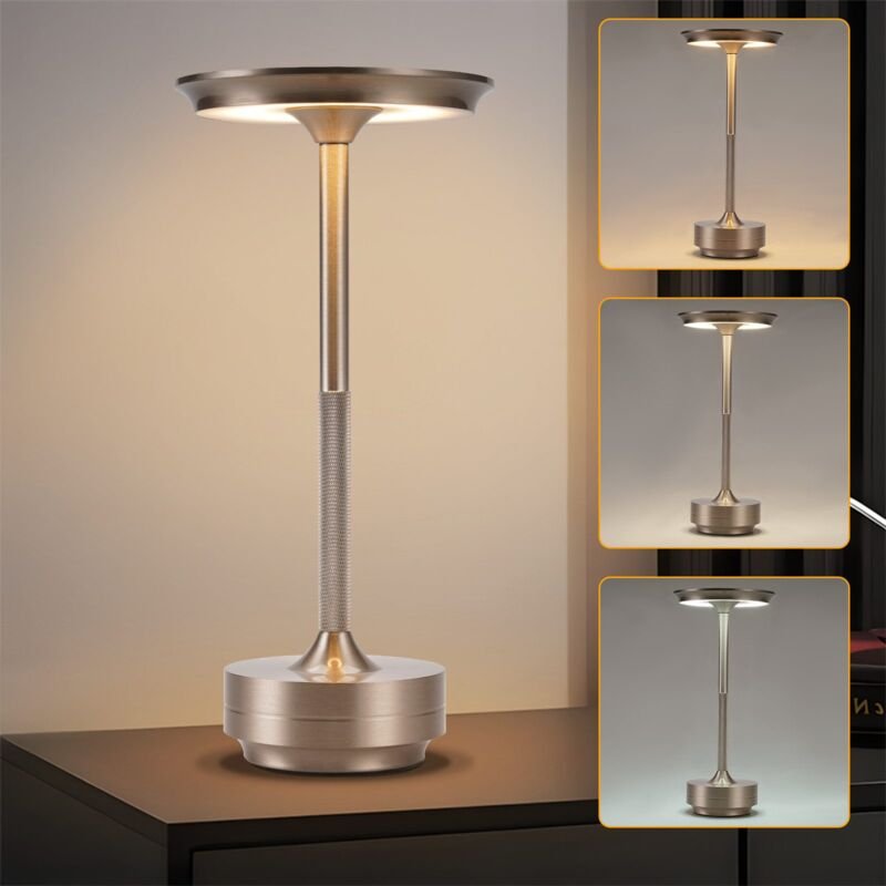Thumbnail - Nachttischlampe Kabellos Tischlampe Akku - led Tischleuchte Touch Dimmbar Lampe mit usb Aufladbar Batterie Tischlampen N...