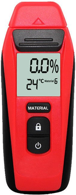 Holzfeuchtemessgerät Thermometer Hygrometer Baumaterial Feuchtigkeitsdetektor für Bodenkarton Digitalanzeige Nadeltyp