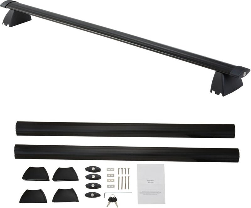 Mophorn Dachgepäckträger-Querträger, kompatibel mit Jeep Grand Cherokee 2011–2021, geriffelte Seitenschienen, 200 Pfund ...