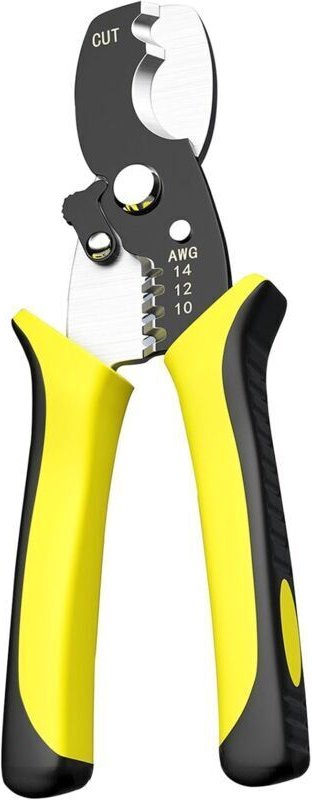 Abisolierzange, Kabelabisolierzange, Crimp-, Klemm- und Schneidzange, 45 mm Stahl