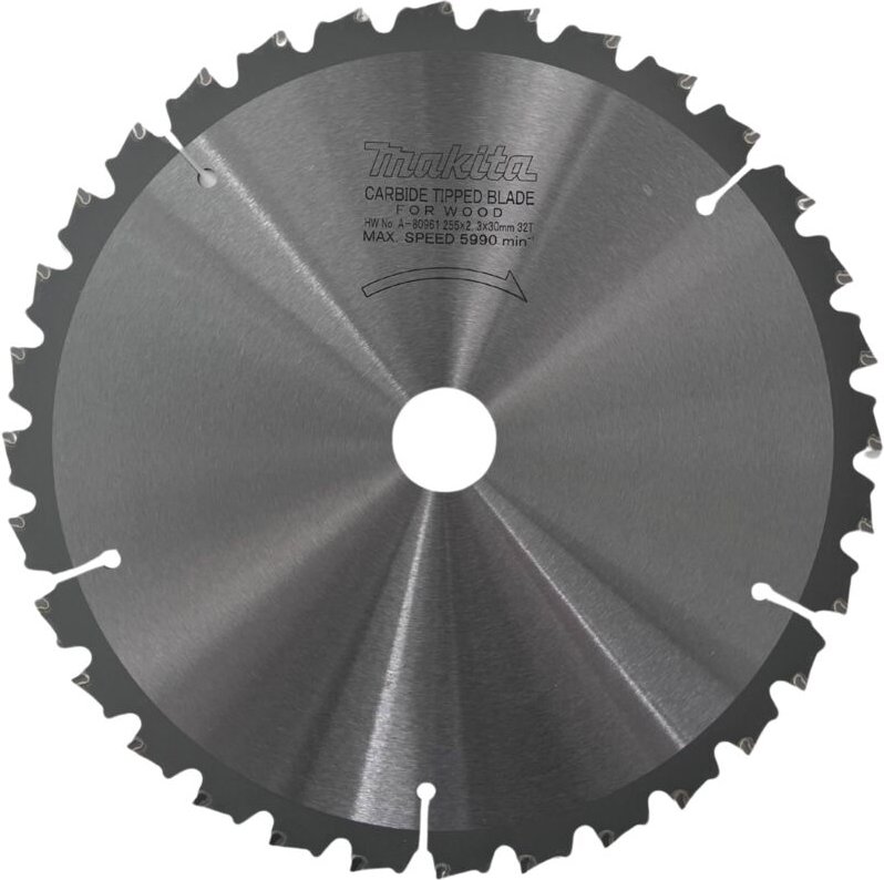 Makita A-80961 Standard-Kreissägeblatt TCT 255 x 30 mm 32T Holz