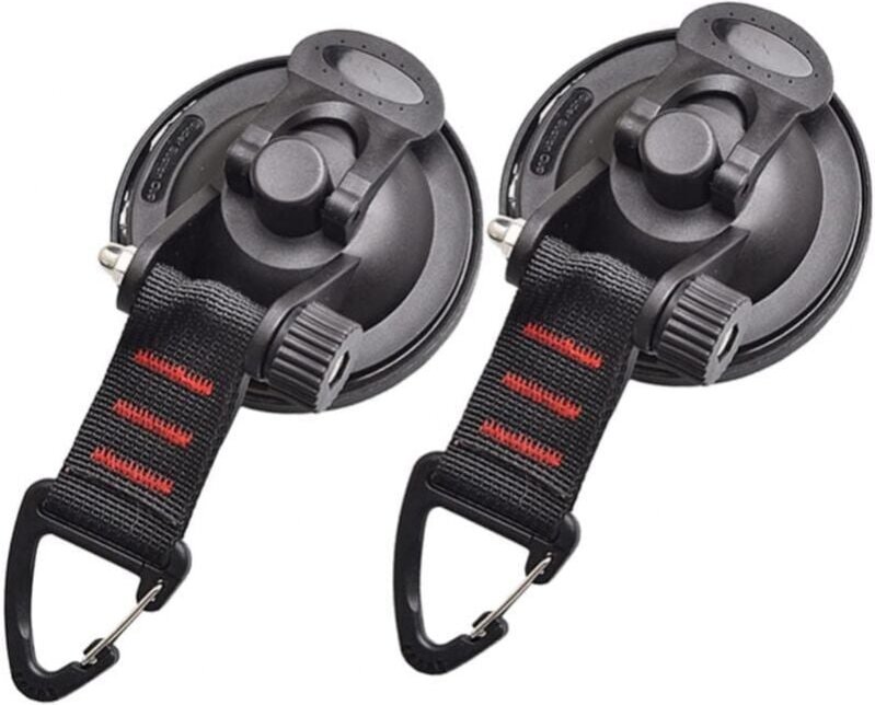 2er-Pack starke Autoanker-Saugnapfe mit Haken zur Sicherung von Auto-Seitenmarkisen, Booten, Camping und Zelten