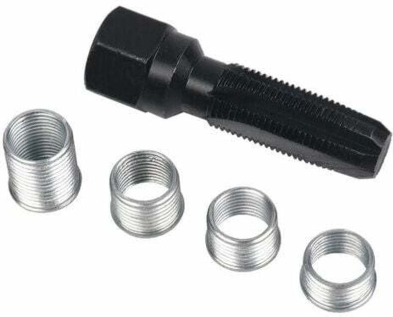 Zündkerzengewinde-Reparatursatz, 5-teilig, 14 mm Zündkerzengewinde-Reparatursatz,