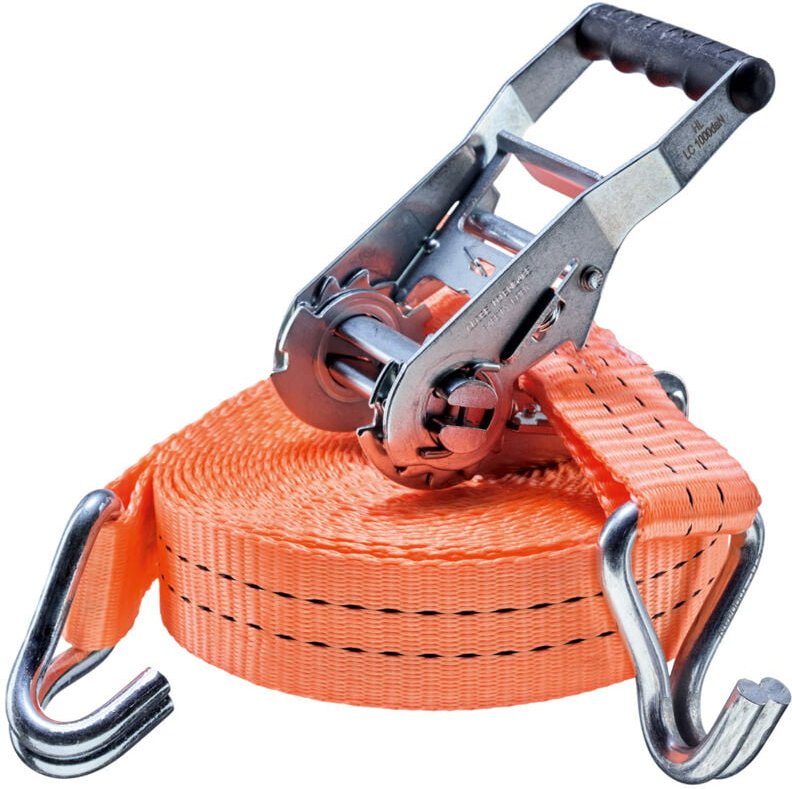 Zurrgurt, Ratschen-, 2-teilig, Spitzhaken, 35mm x 6m, din en 12195-2, lc 1000daN