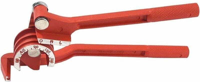 ZVD-Rohrbieger, 3-in-1-Rohrbieger, 6 mm/8 mm/10 mm, Kupferrohrbieger, Kupferrohrschneider, 180°, robuster manueller Rohr...