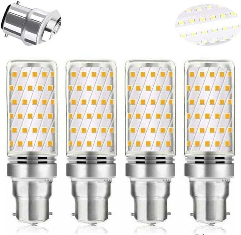 XVX - LED-Glühbirne Mais B22 16W Kaltweiß 6000K, Betterlife 1600LM, Halogenäquivalent 100W-120W, ac 230V, Glühbirne für ...