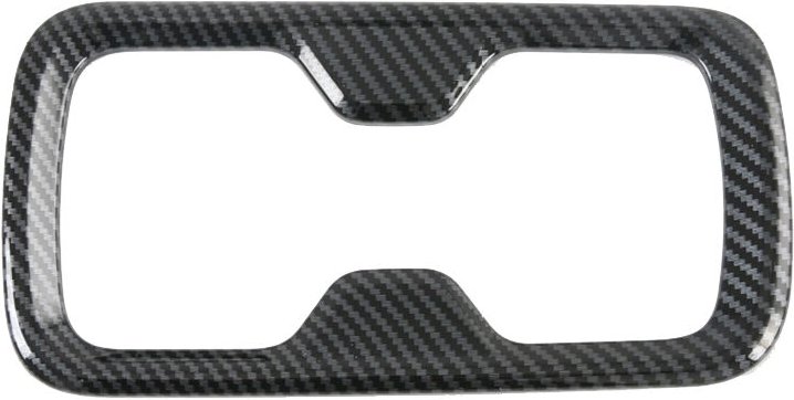 Für Navara NP300 2016-2019 Kohlefaser Auto Front Wasserbecherhalter Schutzrahmen Abdeckung Zieraufkleber Zubehör