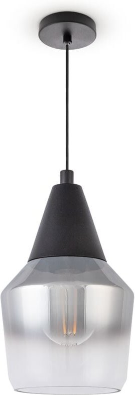 Paco Home - Pendellampe Hängelampe Glas Lampenschirm Vintage Esszimmer Modern E27 Typ 4, Chrome