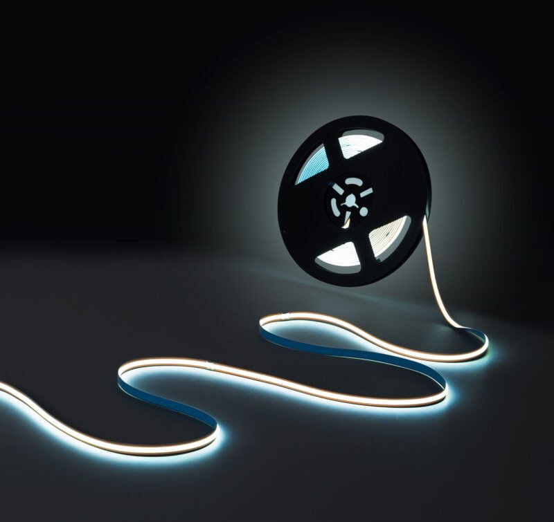 Einfarbiger COB LED-Streifen - 24V DC - FREE CUT - 11W/m - 8mm -