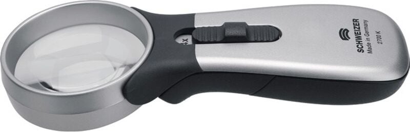 Schweitzer - Handleuchtlupe Tech-Line classic Vergr.4x led Linsen-D.55,0mm schweizer 90442