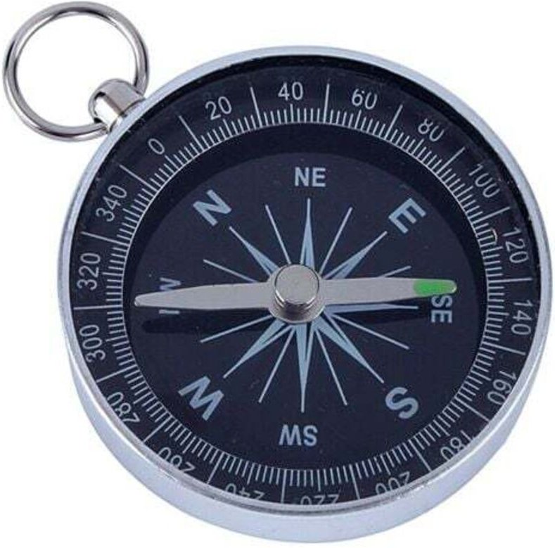 Kompass mit Zifferblatt, tragbarer 45-mm-Taschenkompass, hochpräziser Überlebenskompass - Lablanc