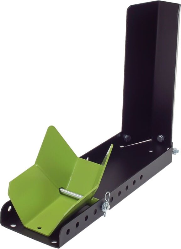 Trutzholm - Motorradwippe Stahl 10-fach verstellbar Radgröße 8-24 Zoll Reifenbreite bis 145 mm schwarz/grün