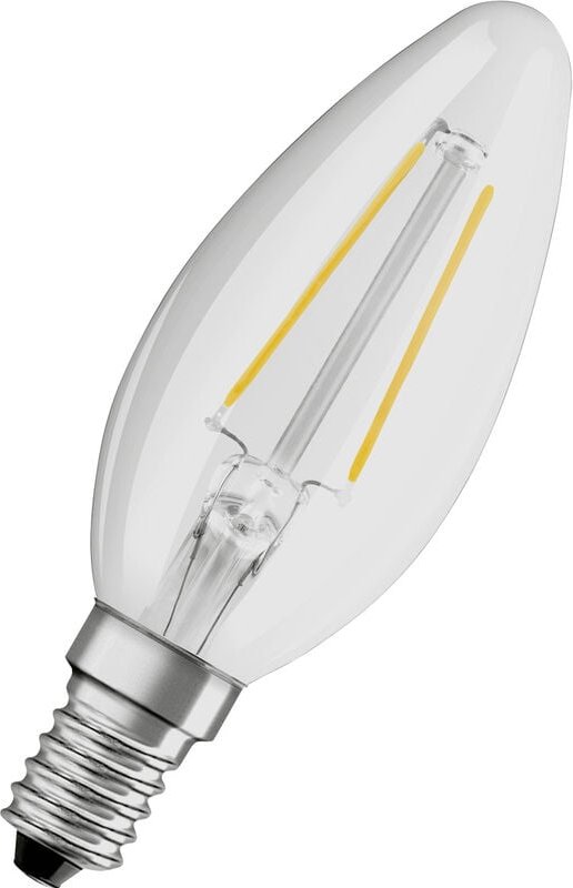 Osram - Filament led Lampe mit E14 Sockel, Kerzenform, Kaltweiss (4000K), 2,50W, Ersatz für 25W-Glühbirne, led Retrofit ...