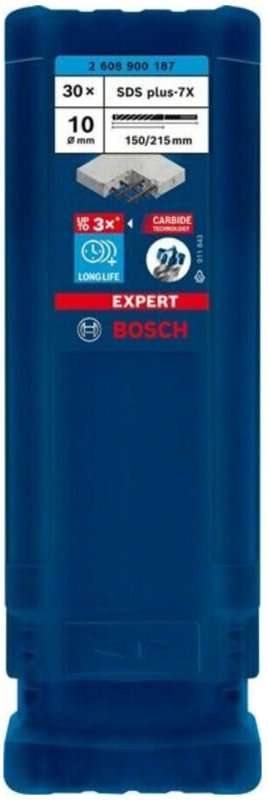 Expert sds plus-7X Hammerbohrer, 10 x 150 x 215 mm, 30-tlg - Bosch