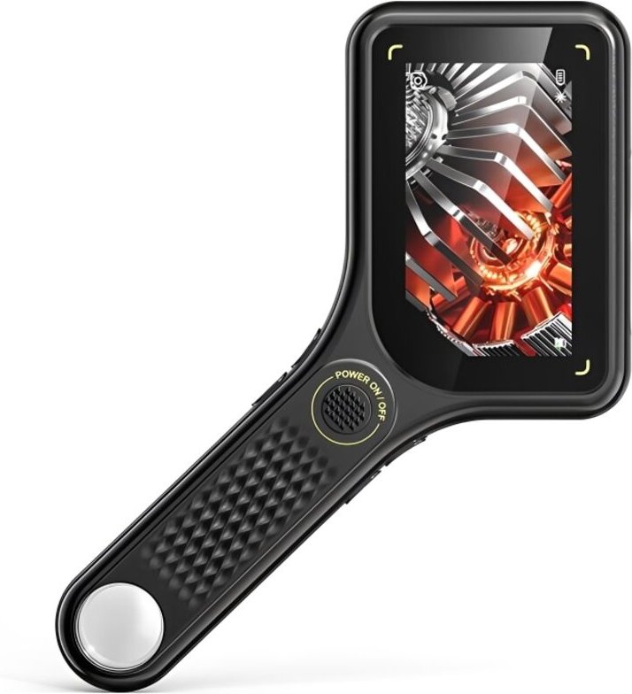 Microscopio digitale portatile con ingrandimento 500x, schermo IPS da 3", obiettivo autofocus da 2 MP, 8 LED, registrazi...